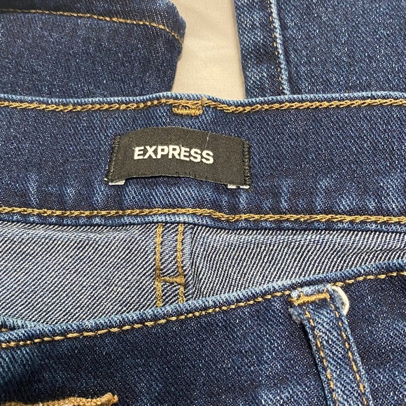 Express 70’s Flare Indigo Denim Jeans -12L - Picture 5 of 10